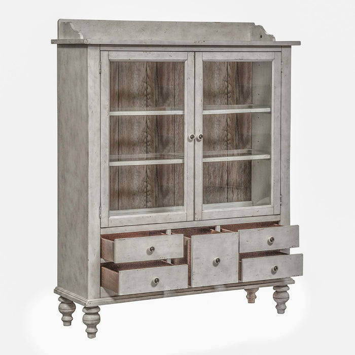 Whitney Display Cabinet in Weathered Gray