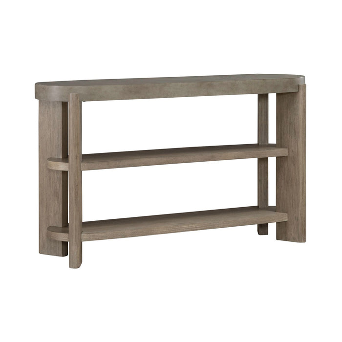 Affinity Sofa Table in Dusty Taupe with Concrete Top