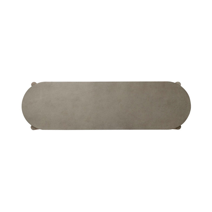 Affinity Sofa Table in Dusty Taupe with Concrete Top