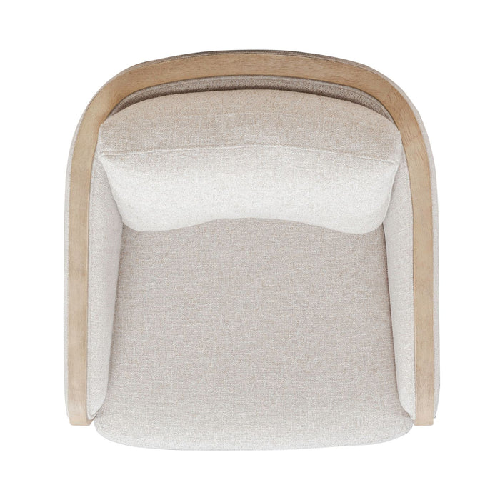 Nora Uph Swivel Accent Chair - Light Brown