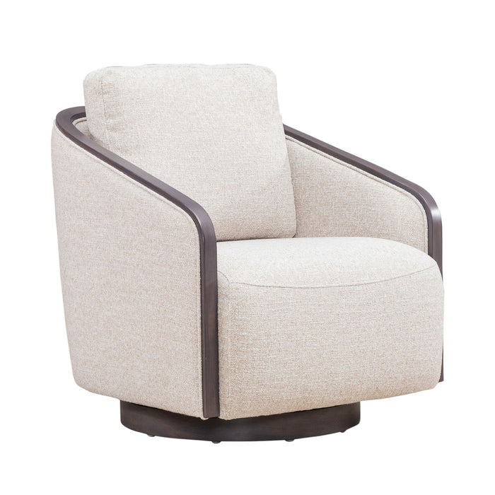 Nora Uph Swivel Accent Chair - Dark Brown