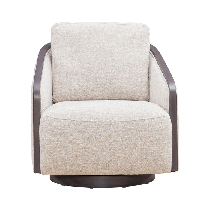 Nora Uph Swivel Accent Chair - Dark Brown