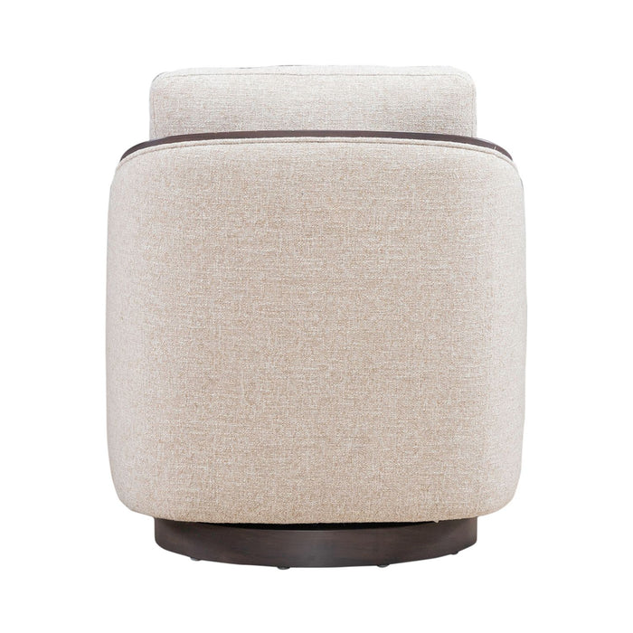 Nora Uph Swivel Accent Chair - Dark Brown