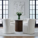 Accent Dining Accent Dining Chair w/ Casters - Ivory image