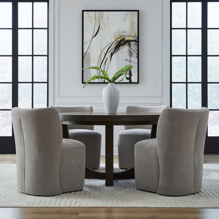 Accent Dining Accent Dining Chair w/ Casters - Truffle image