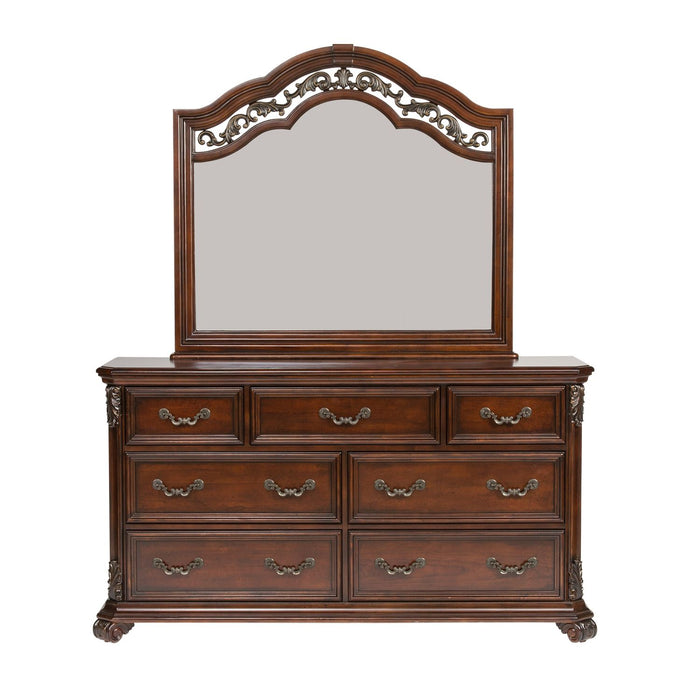 Messina Estates Queen Poster Bed, Dresser & Mirror