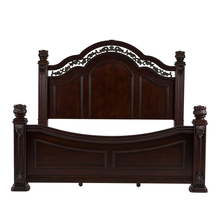 Messina Estates Queen Poster Bed, Dresser & Mirror, Night Stand