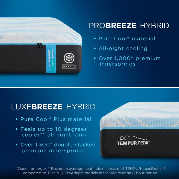 Tempur-Pedic LuxeBreeze Medium Hybrid Mattress