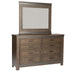 Thornwood Hills Two Sided Storage Bed, Dresser & Mirror image