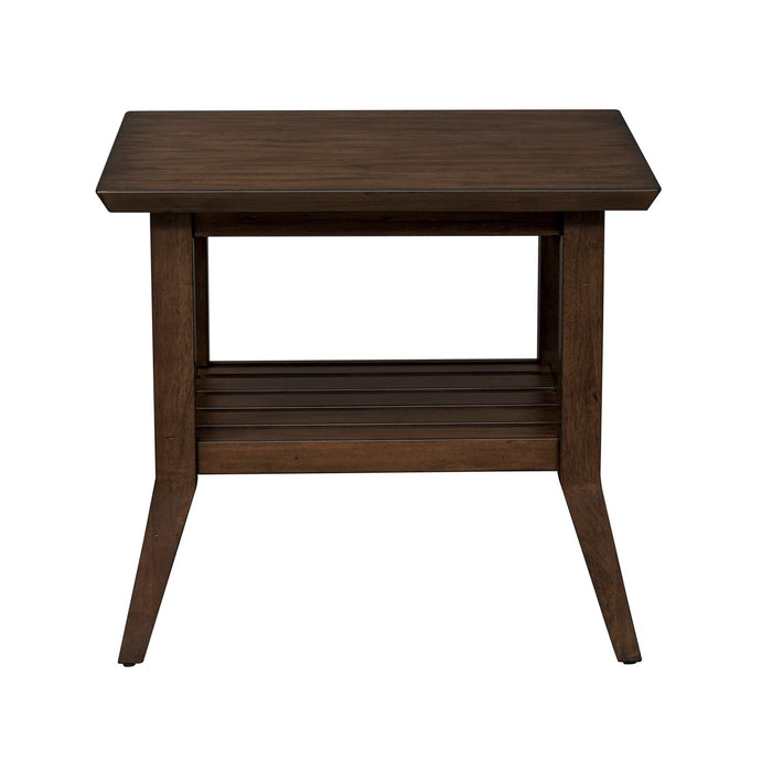 Ventura Blvd Rectangular End Table in Bronze