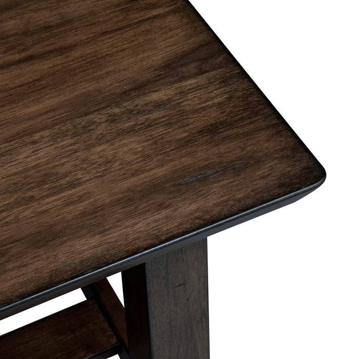 Ventura Blvd Rectangular End Table in Bronze