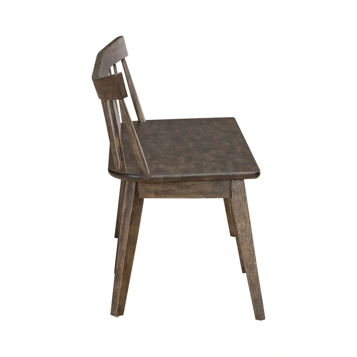 Midland Falls Spindle Back Bench in Rustic Brown image