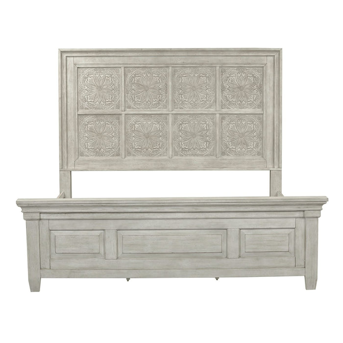 Heartland King Opt Panel Bed, Dresser & Mirror, Chest