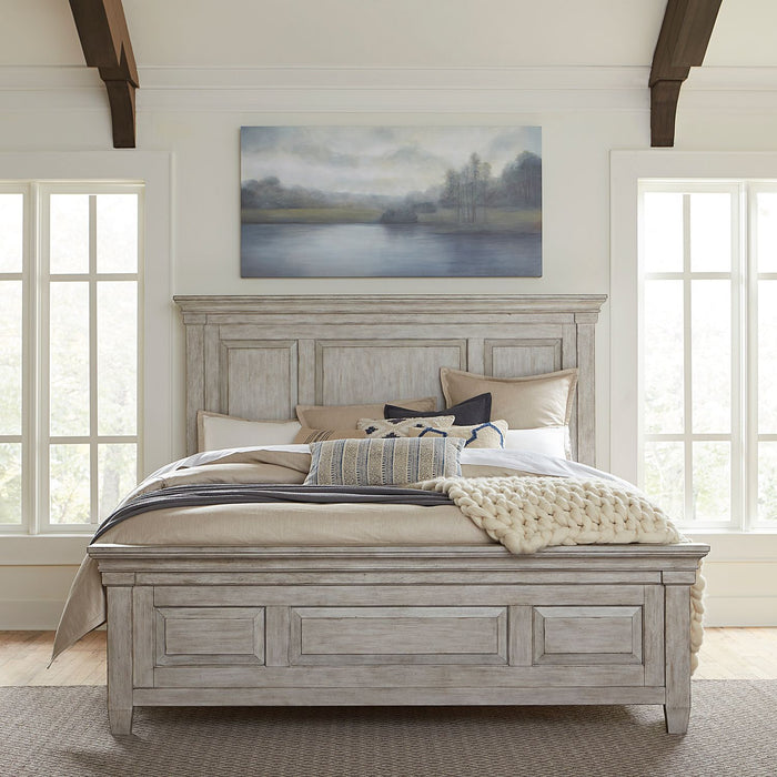 Heartland Queen Panel Bed, Dresser & Mirror, Chest, Night Stand