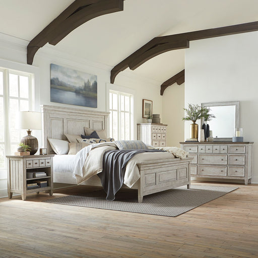 Heartland Queen Panel Bed, Dresser & Mirror, Chest, Night Stand image
