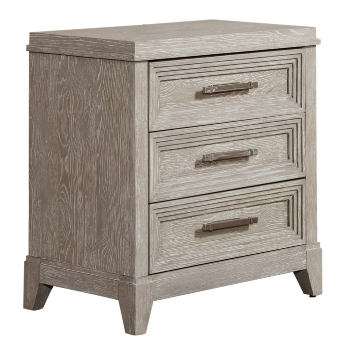 Belmar King California Upholstered Bed, Dresser & Mirror, Chest, Night Stand