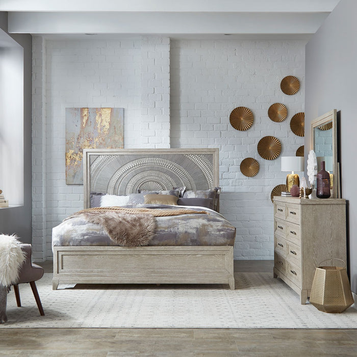 Belmar King California Panel Bed, Dresser & Mirror image
