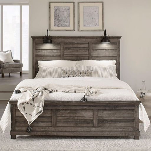 Liberty Furniture Lakeside Haven Queen Panel Bed in Brownstone image
