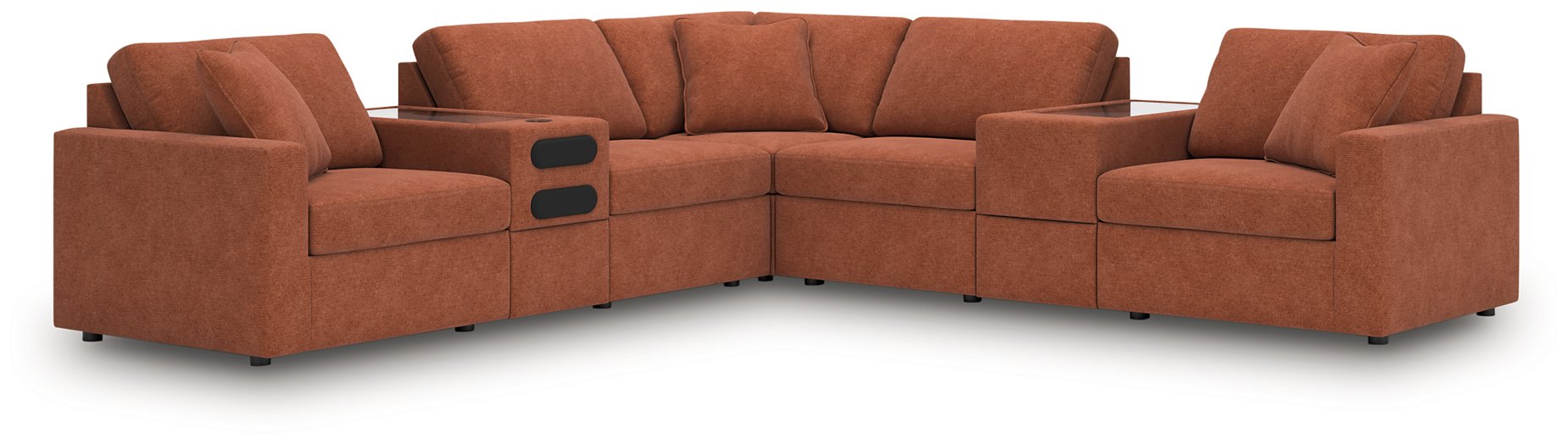 Modmax Balanced Sectional with Audio and Storage Consoles