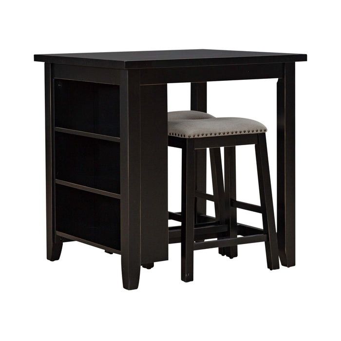 Brook Creek 3 Piece Counter Set - Black