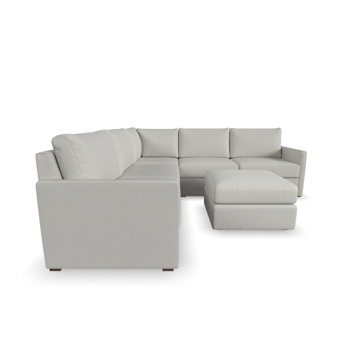 Flex 5-Seat Sectional with Narrow Arm and Ottoman
