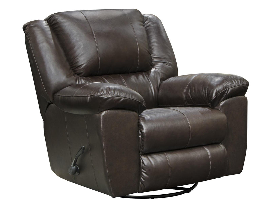 Catnapper Furniture Transformer II Chaise Swivel Glider Recliner in Chocolate