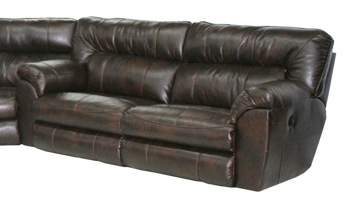 Catnapper Nolan Power Extra Wide Reclining Sofa in Godiva