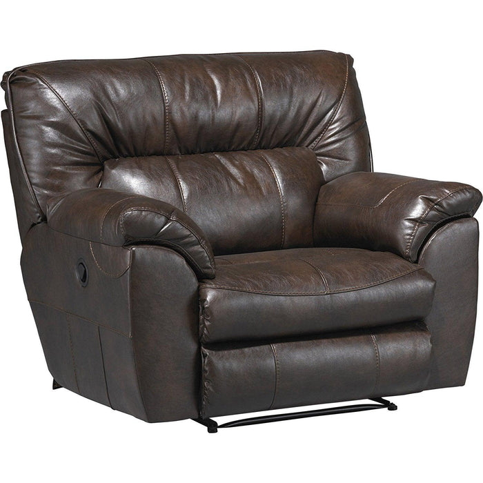 Catnapper Nolan Power Extra Wide Cuddler Recliner in Godiva 64040-4