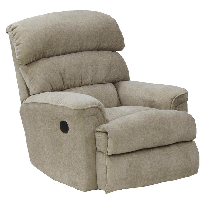 Catnapper Pearson Rocker Recliner in Linen