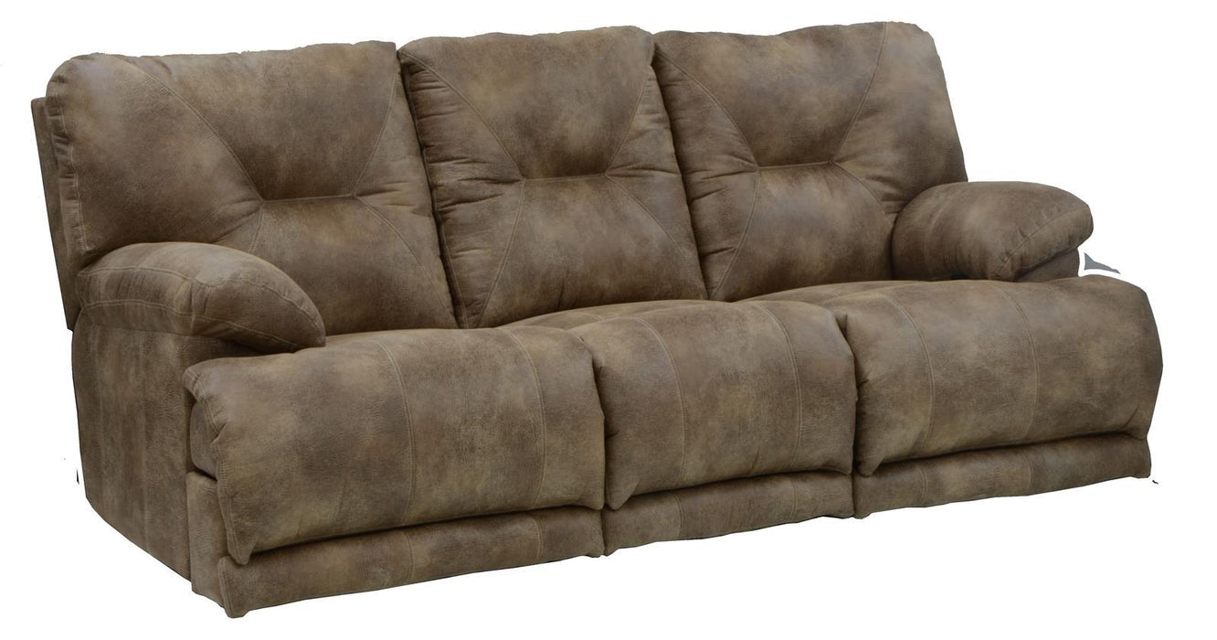 Catnapper Voyager Lay Flat Reclining Sofa in Brandy