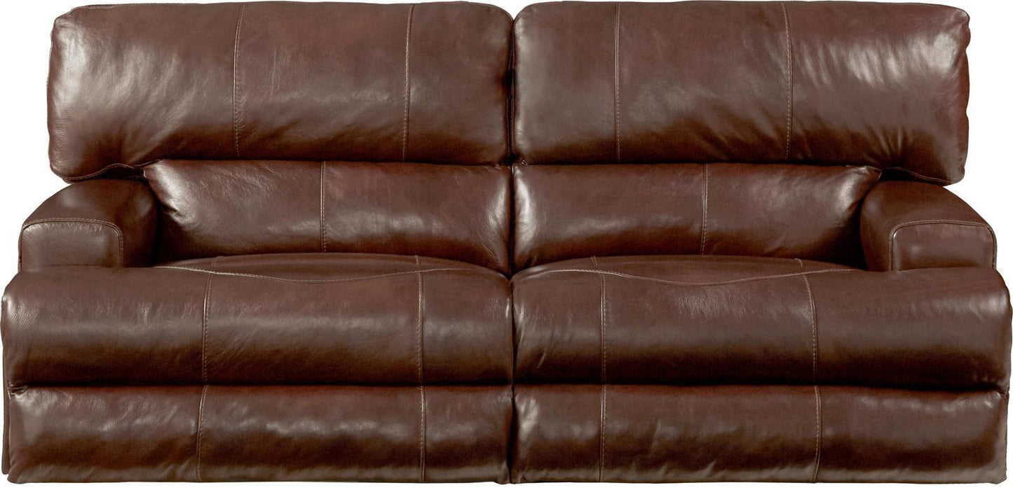Catnapper Wembley Lay Flat Reclining Sofa in Walnut