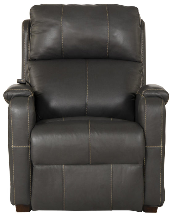 Reliever Leather Power Lay Flat Recliner with Power Adjustable Headrest and Lumbar, Zero Gravity and CR3 Therapeutic Massage