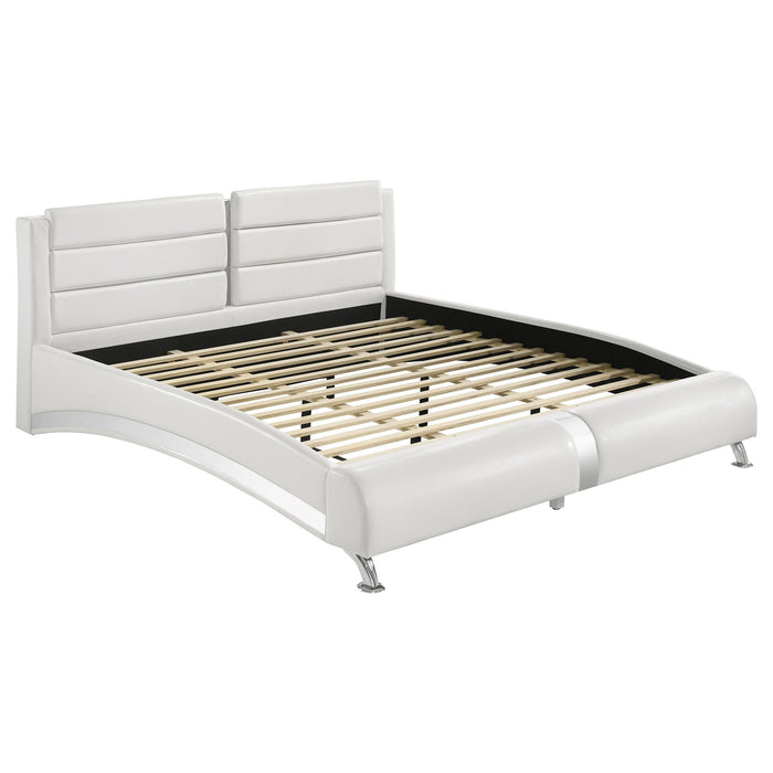 Jeremaine California King, E.King, & Queen Upholstered Bed White image
