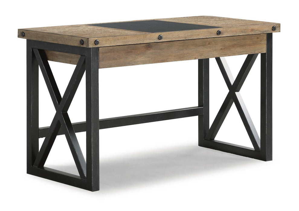 Flexsteel Carpenter Lift-Top Writing Desk in Rustic Gray