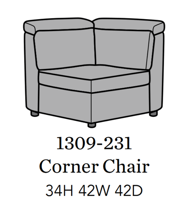 Flexsteel Latitudes Astra Leather Corner Chair