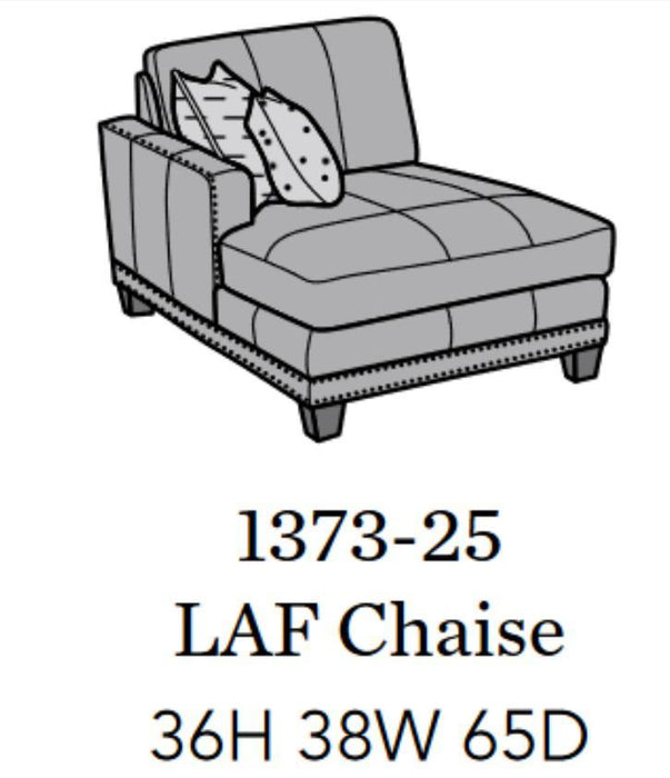 Flexsteel Latitudes Port Royal Leather LAF Chaise