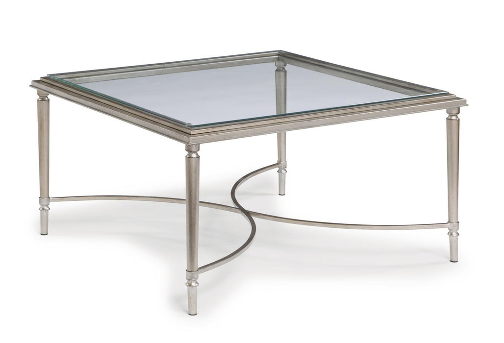 Flexsteel Piper Square Coffee Table in Gray
