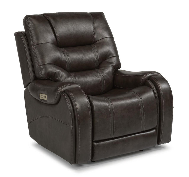 Flexsteel Sinclair Power Recliner with Power Headrest and Lumbar