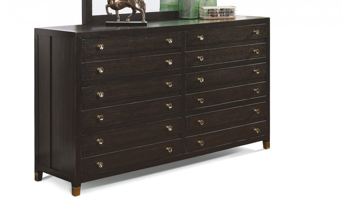 Flexsteel Wynwood Cologne Dresser in Dark Brown
