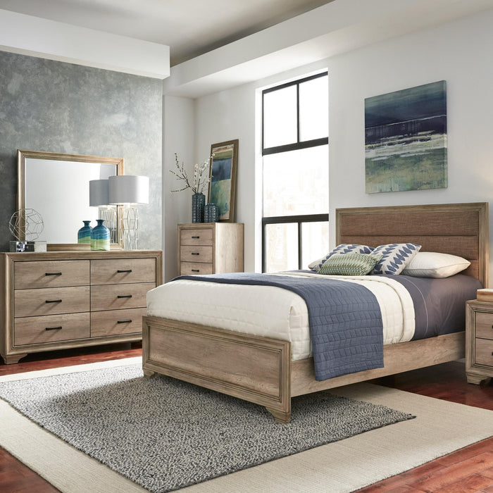 Sun Valley Twin Uph Bed, Dresser & Mirror image