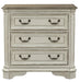 Liberty Magnolia Manor 3 Drawer Bedside Chest in Antique White SHIP TIME IS 4 WEEKS image