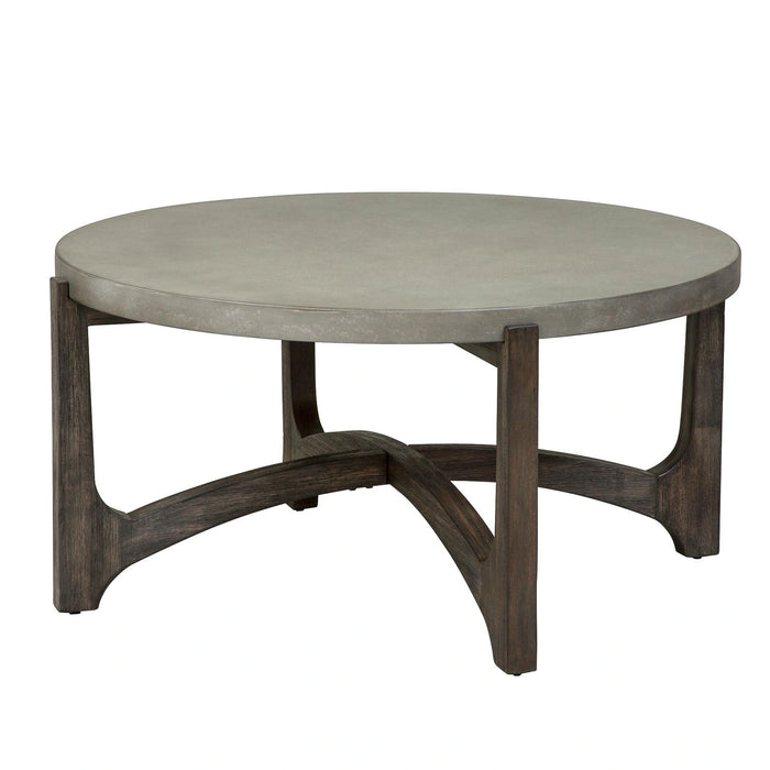 Cascade Cocktail Table in Wire Brush Rustic Brown image
