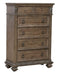 Liberty Furniture Carlisle Court 5 Drawer Chest in Chestnut with Dusty Wax image