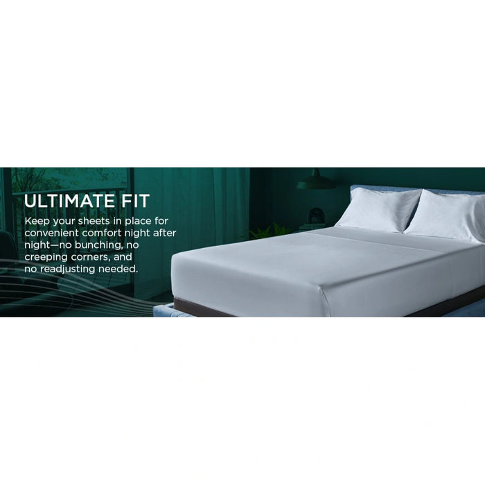 TEMPUR Luxe Egyptian Cotton Pillowcase Set Sleepy Blue