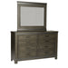 Thornwood Hills Panel Bed, Dresser & Mirror image